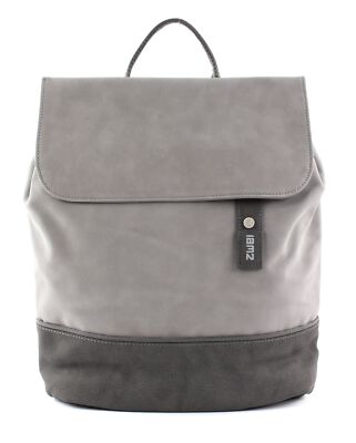 zwei Jana JR13 Rucksack Tasche Nubuk-Stone Grau Damen Herren