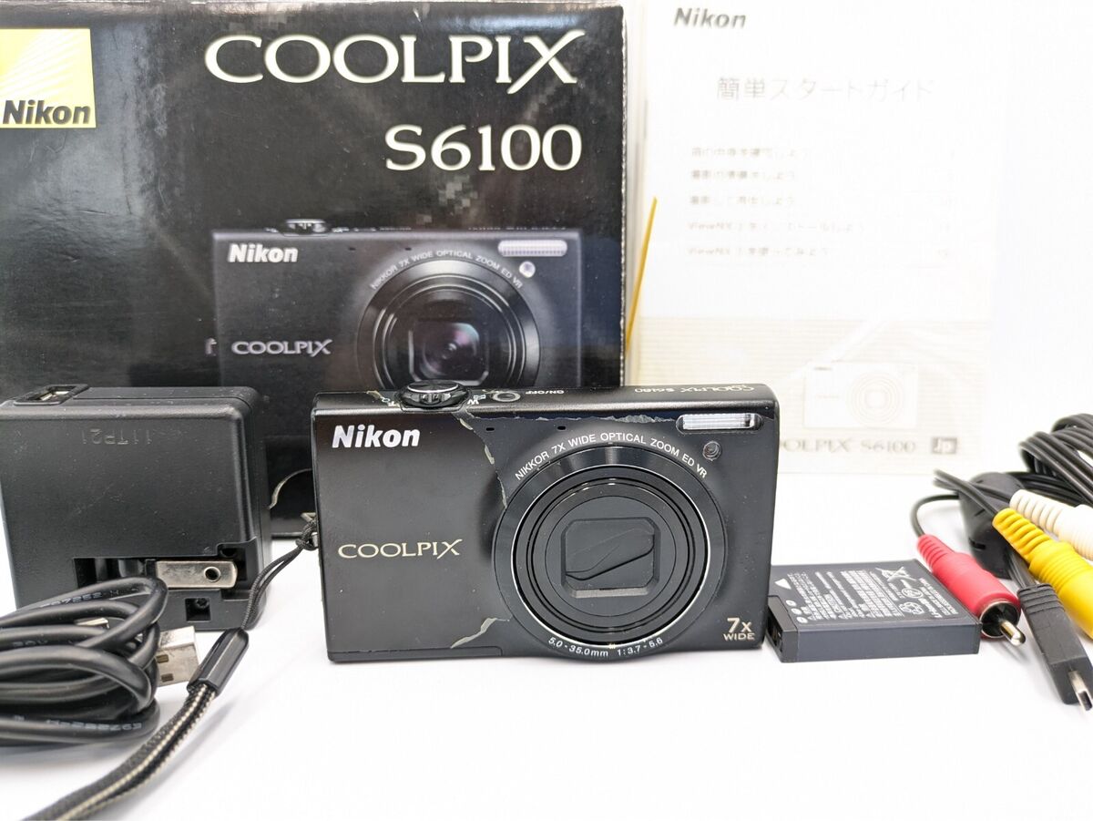 Nikon COOLPIX S6100 Black 20.0MP Digital Camera from japan Nikon COOLPIX S6100 Black 20.0MP Digital Camera from japan