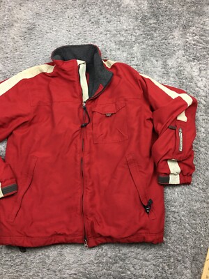 Abercrombie & Fitch Coat Mens Size Medium Red Y2K Waterproof | eBay