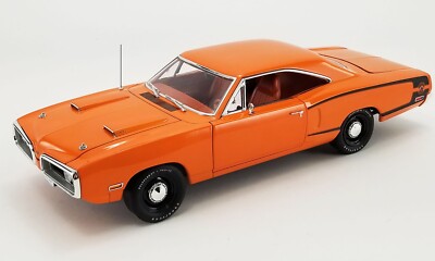 ACME/GMP  1/18 1970 DODGE CORONET SUPER BEE GO MANGO BLACK  C STRIPE 18956B ACME