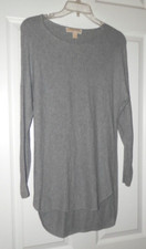 Women's Michael Kors Knit Dress Grey Long Sleeve sz XS