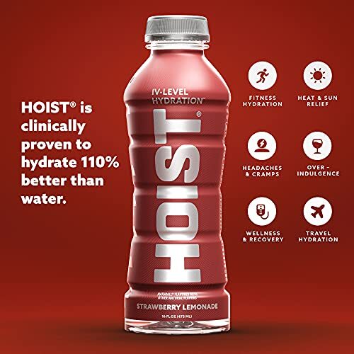 HEBEZEUG Premium Hydratation Elektrolytgetränk, leistungsstarke IV-Level Hydratation, Stroh... - Bild 2 von 5