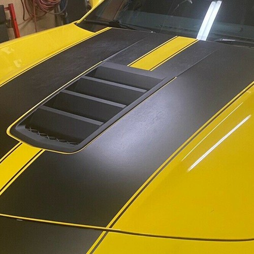 Hood Scoop Vents Grille Matt Black for 2014-2015 Chevrolet Camaro # 22828242 - Picture 5 of 13