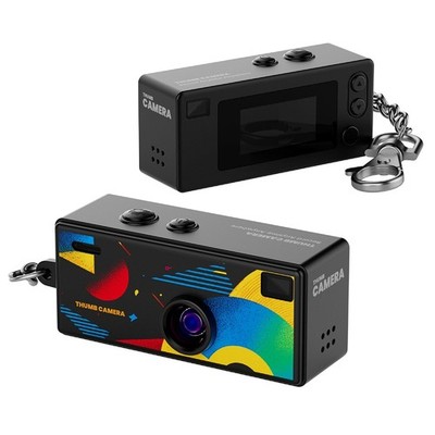 Mini Thumb Camera Backpack Charm Take Photos and Upload Perfect 1080p HD1261