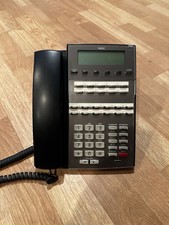 NEC DSX 22B Black Business Phone w/ Stand Headset - Used/Good Condition