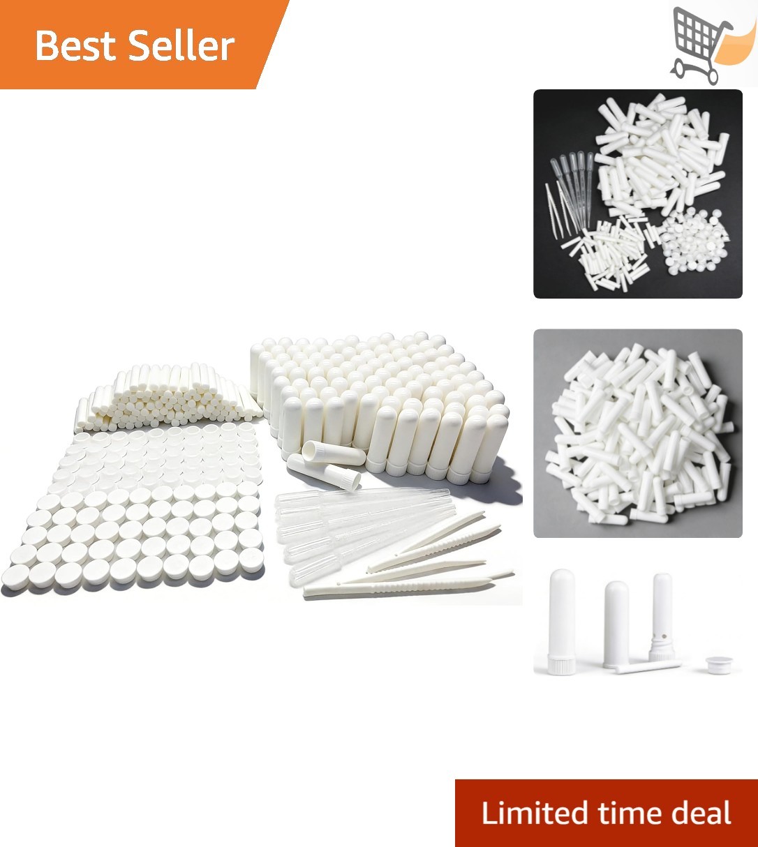 Aromatherapy Nasal Inhaler Tubes With Wicks And Droppers