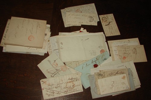 LOT VIEUX PAPIERS CORRESPONDANCES 19 EME ENVELOPPES COURRIERS
