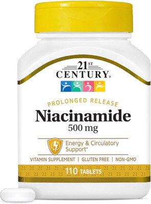21st Century Niacinamide 500 mg Prolonged Release Tablets, 110-Count