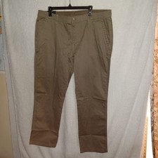 Weatherproof Men 40X32 Utility Trail Straight Fit Stretch Chino Pants Walnut DN