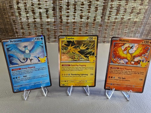 Pokémon 30th Celebration Articuno Zapdos Moltres Promo Trio MEP 096 097 098