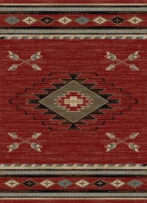 American Destinations Arrowhead Red 3'11''x5'3''