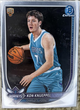 Topps Kon Knueppel Charlotte Hornets #254 Basketball Card chrome refractor