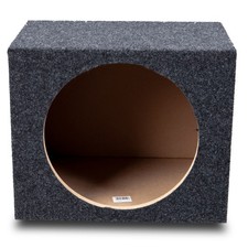 Car Audio Single 12" Sealed Subwoofer Rear Angle Sub Box Enclosure Speaker Audio