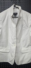 Liz Claiborne Ladies White X-Large One Button Blazer