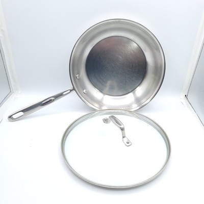 Emeril by All  Clad 10 Inch Frying Pan with Lid Copper Core Ring Stainless Steel
