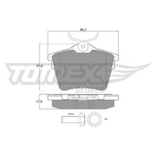 Satz Bremsbeläge Bremsklötze hinten für Peugeot 407 6C 6D SW 6E 607 9D id7511