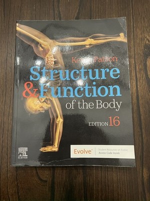 Structure & Function of the Body - Paperback, by Patton PhD Kevin - Very Good k
