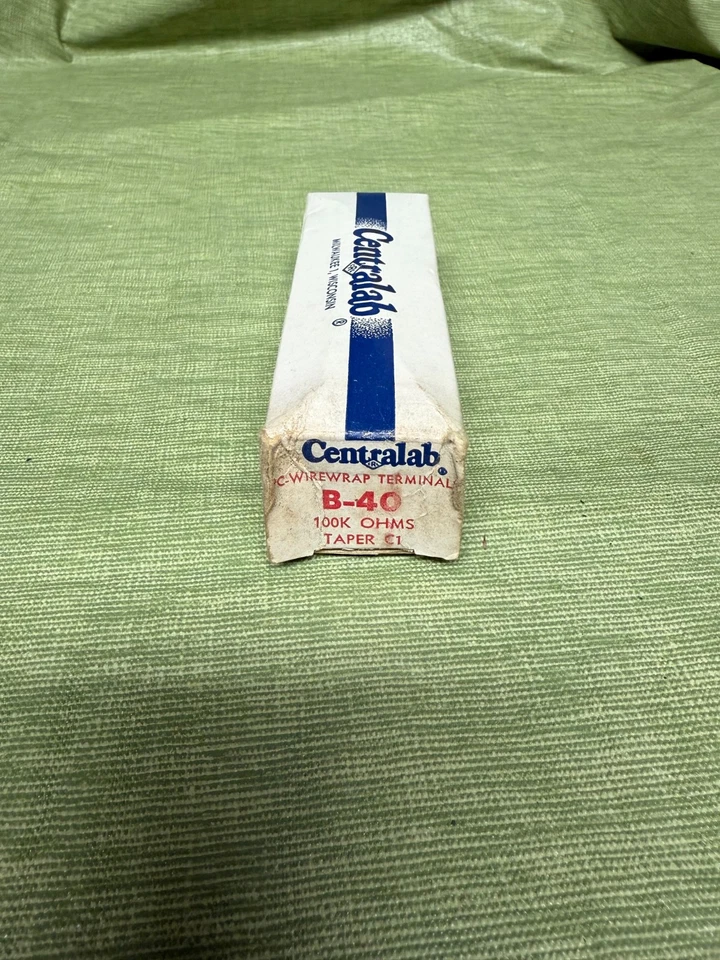 Potenciómetros Centralab NOS - Caja de fábrica de 5 (B-26, B-22, B-40) - Milwaukee EE. UU. Foto 2 de 4