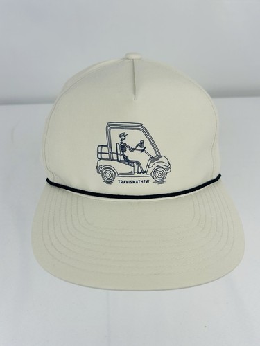 Travis Mathew Hat Beige Skeleton in Golf Cart Snapback
