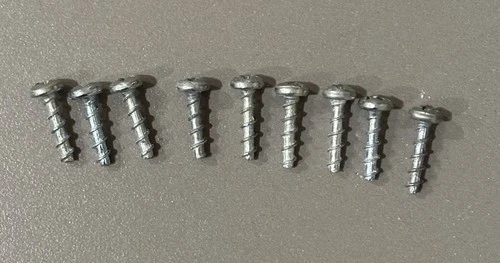 Vintage Star Wars Millennium Falcon 9x Screws Complete Set Kenner 1979 ANH