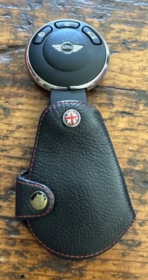 Mini Cooper 3 Button Key Fob In Leather Case (2007-2014)