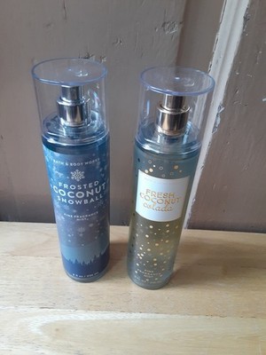 Bath & Body Works Fresh Coconut Colada & Frosted Coconut Snowball Fine Mist  NEW