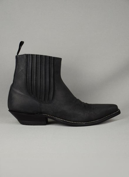 Damen Sancho Boots Stiefel Schwarz Wildleder 42