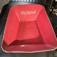 Hi-Speed Vintage Red Metal Toy Wagon Trailer Body/Seat Panel Part Made in USA