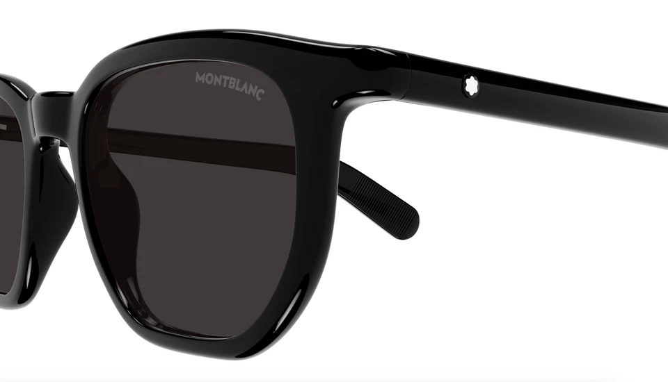 Gafas de sol clásicas negras Montblanc MB0352S-001 - geniales contemporáneas sin esfuerzo Foto 3 de 4