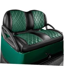 Golf Cart Seat Covers Fit Club Car Precedent/Tempo/Onward Dark Green and Black