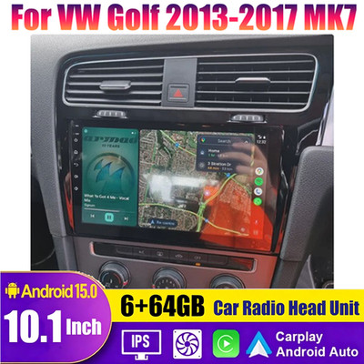 Wireless Carplay & Android Auto Car Stereo Radio Kit For VW Golf 2013-2017 MK7