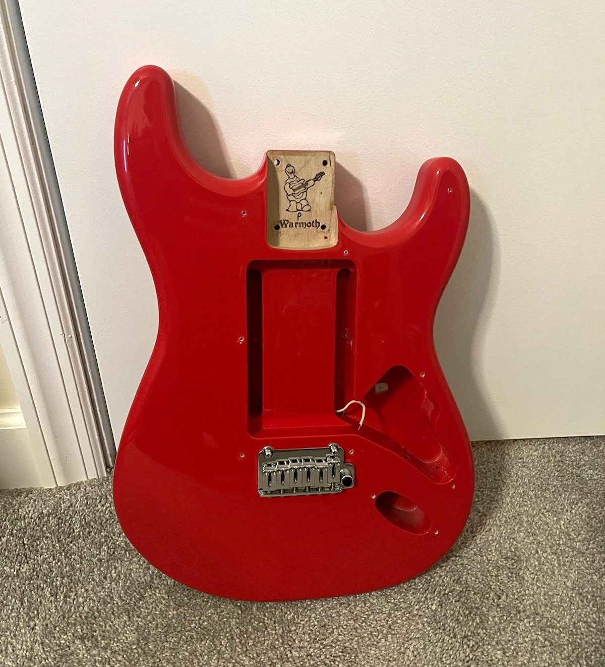 Warmoth Strat Electric Guitar Body Red w/ Gotoh Two PostTremolo 510TS-FE1
