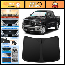 Custom Fit Windshield Sun Shade for Dodge RAM 1500 2019-2026 Foldable UV Heat