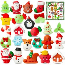 24PCS Mini Mochi Squishy Toys for Party Favors, Kawaii Fidget Toys for Stress...
