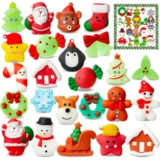 24PCS Mini Mochi Squishy Toys for Party Favors, Kawaii Fidget Toys for Stress...
