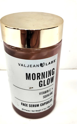 VALJEAN LABS - Morning Glow Face Serum Capsules - Vitamin C + Squalane - 2.7 oz