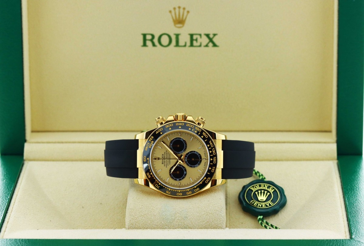 Rolex Cosmograph Daytona Pikachu Oysterflex Champagne Dial Yellow
