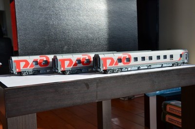 LS Models 48112 RZD MOSCOW-PARIS International Train 3-Car Set 1 HO RARE