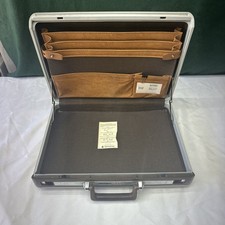 Samsonite Classic 100 Brown Hard Shell Attache Briefcase Combination Lock Case