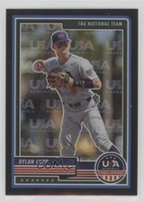 2023 Panini USA Baseball Stars & Stripes Team Logo Prizm 43/50 Dylan Cupp tj1
