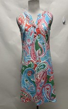 Talbots Effortless Jersey Dress Size P Petite Colorful Floral Sleeveless NWT