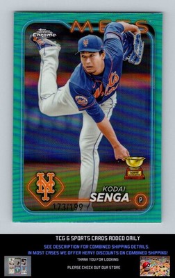 2024 Topps Chrome - Kodai Senga #31 Aqua Refractor /199 for sale