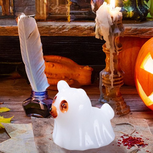 Halloween Decorations Dog Desktop Ornament Glow In The Dark Resin Figurine Pet - Picture 24 of 36