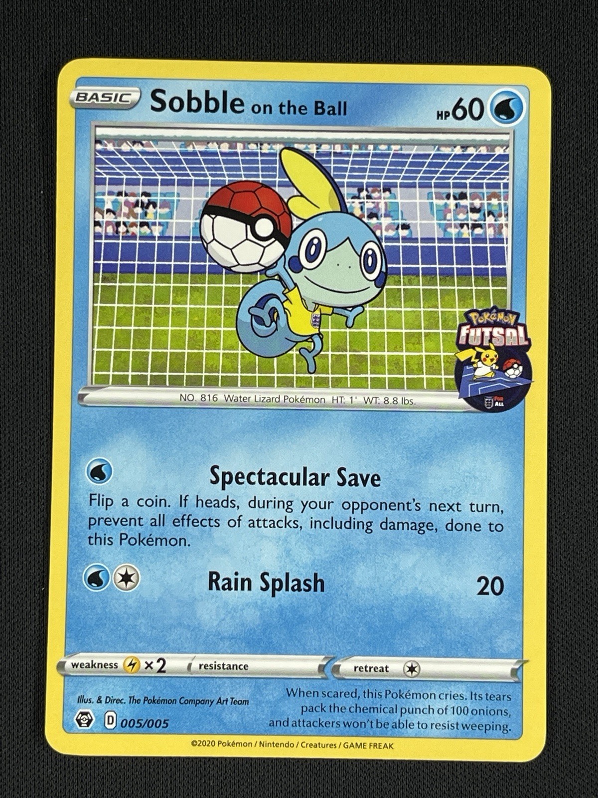 Sobble on the Ball 005/005 Pokemon Futsal Promo Regular English 2020 Basic 60 HP