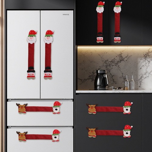 Pokrowce na klamki wielokrotnego użytku poliestrowe świąteczne wielokrotnego użytku do lodówki - Zdjęcie 4 z 26
