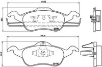 2X Brembo Bremsbelagsatz, Scheibenbremse P 24 046 FüR Ford