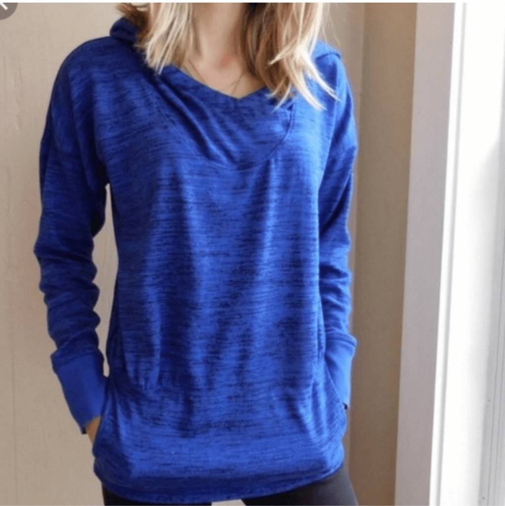 Athleta oversized gray pullover batwing hoodie si… - image 8