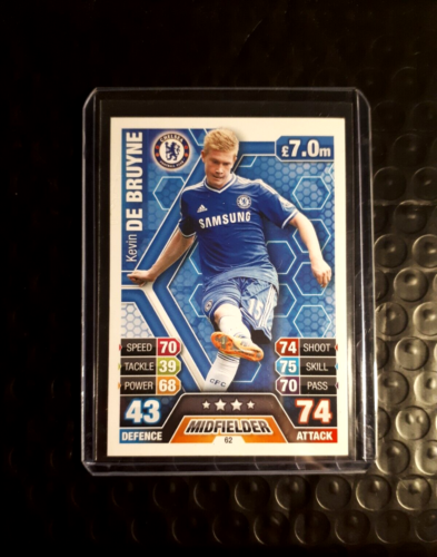 KEVIN DE BRUYNE Rookie card #62 Topps Match Attax 2013/14 Chelsea - Picture 1 of 2