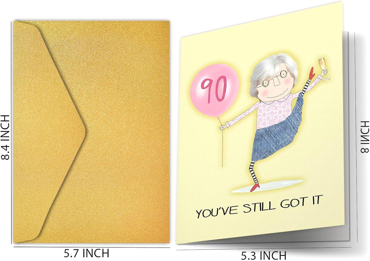 Qiliji 面白い90歳の誕生日カード 女性用 90歳の誕生日カード 彼女に Happy 90歳の誕生日カード グリーティングカー 親孝行ギフトを贈ろう】お誕生日新聞 白寿 お祝い プレゼント 99歳 男性 女性 誕生日 新聞 ポケットファイル 長寿祝い 10年ごと （0歳～90歳）  新聞10枚セット ルーペ ギフト包装 紙袋 付き 送料無料 - 【お誕生日新聞】- プレゼント＆ギフトのギフトモール