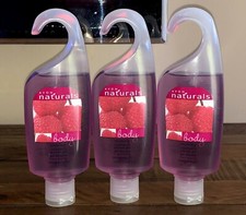 Avon Qty 3 Naturals RASPBERRY Renewing Shower Gel  5 fl oz Sealed 